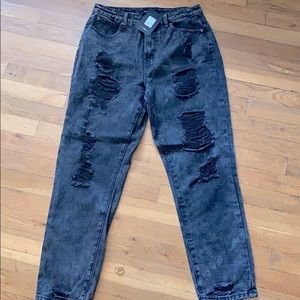 Fashion nova high wasted black Mom jeans